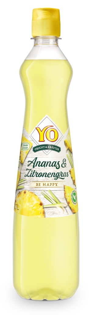 YO - Ananas &amp; Citronová Tráva 0,7l - 6 ks/balení